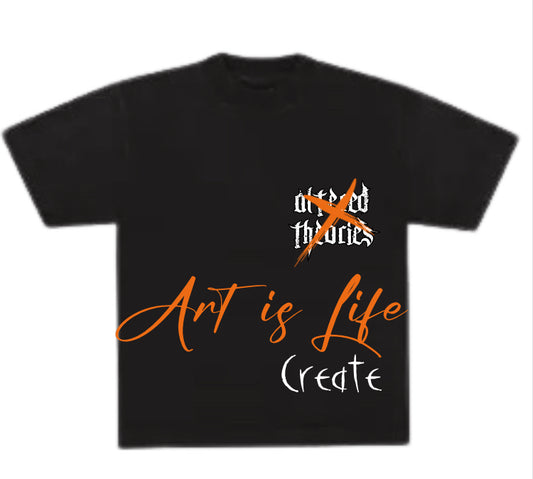 Jet Black “Art is Life” Tee